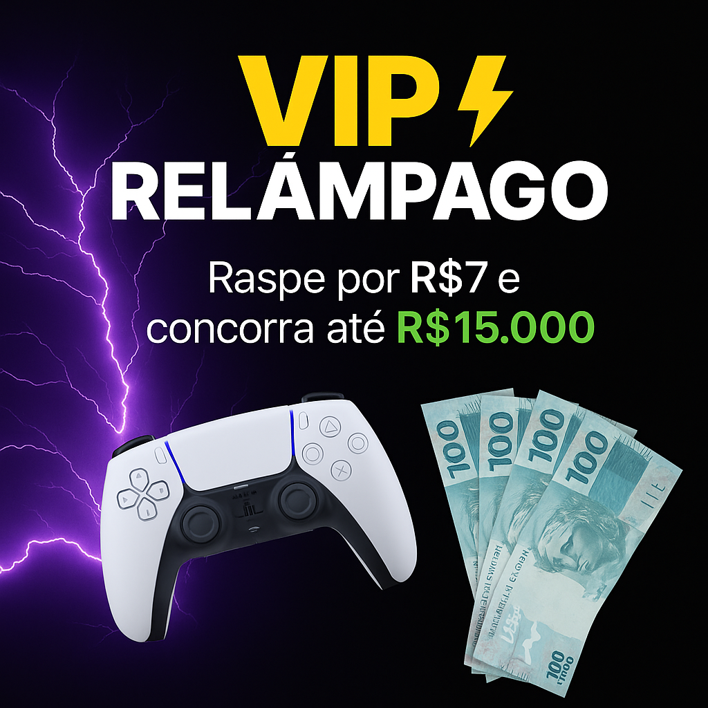 ⚡ VIP Relâmpago - R$ 7,00 - PRÊMIOS DE ATÉ R$15.000,00
